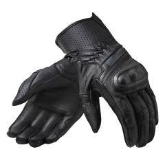 Revit Chevron 3 Leather Gloves Black