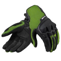 Revit Duty Mesh Leather Gloves Black / Neon Yellow