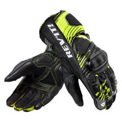 Revit Apex Leather Gloves Neon Yellow / Black