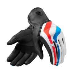 Revit Redhill Summer Riding Leather Gloves Red / Blue / White