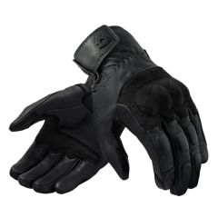 Revit Tracker Leather Gloves Black