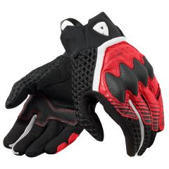 Revit Veloz Summer Mesh Leather Gloves Black / Red