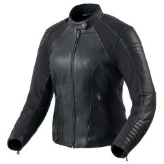 Revit Coral Ladies Leather Jacket Black