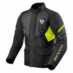 Revit Duke H2O Textile Jacket Black / Neon Yellow