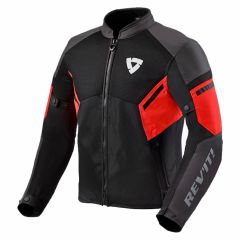 Revit GT R Air 3 Summer Textile Jacket Black / Neon Red