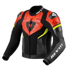 Revit Hyperspeed 2 Air Touring Leather Jacket Black / Neon Red