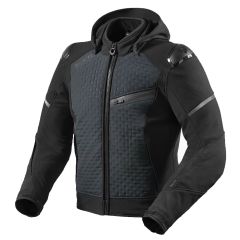 Revit Iridium H2O Hooded Textile Jacket Black