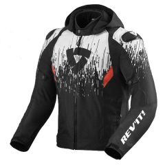 Revit Quantum 2 H2O Waterproof Hooded Textile Jacket Black / White