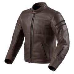 Revit Stride Leather Jacket Brown