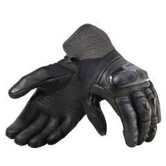 Revit Metric Summer Short Leather Gloves Black / Anthracite