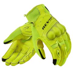 Revit Ritmo Summer Mesh Leather Gloves Neon Yellow