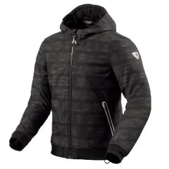 Revit Saros Wind Barrier Hooded Textile Jacket Black / Anthracite