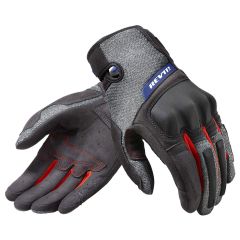 Revit Volcano Summer Short Mesh Riding Textile Gloves Black / Grey