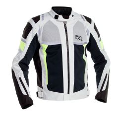 Richa Airstorm Waterproof Textile Jacket Grey / Fluo Green