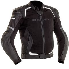 Richa Ballistic Sport Leather Jacket Black / White