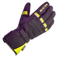 Richa Peak Textile Gloves Black / Fluo Yellow