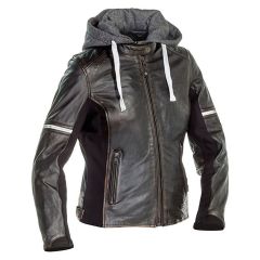 Richa Toulon 2 Ladies Leather Jacket Anthracite / Brown