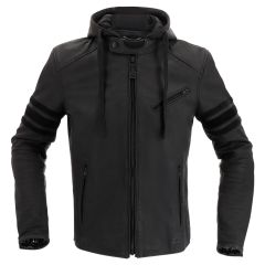 Richa Toulon Hooded Leather Jacket Black