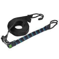 ROK All Purpose Heavy Duty Adjustable Stretch Strap Reflective Black / Green / Blue - 0.5m - 3.0m x 25mm