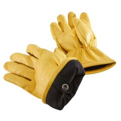 Rokker California Insulated Outlast Leather Gloves Natural Yellow