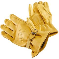 Rokker California Light Leather Gloves Natural Yellow