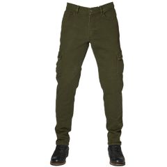 Rokker Slim Fit Protective Cargo Trousers Olive