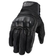 Rokker Austin Summer Mesh Leather Gloves Black