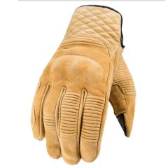 Rokker Tucson Leather Gloves Rough Beige