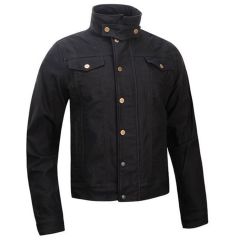 Rokker Black AAA Slim Fit Textile Jacket