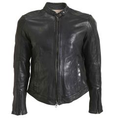Rokker Street Leather Jacket Black