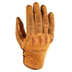 Rokker Tucson Leather Gloves Natural Yellow