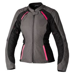 RST Ava CE Ladies Textile Jacket Grey / Black / Neon Pink