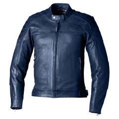 RST IOM TT Brandish 2 CE Leather Jacket Petrol Blue