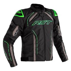 RST S1 CE Textile Jacket Black / Grey / Neon Green