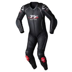 RST S1 CE One Piece Leather Suit IOM Logo / Black / White