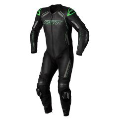 RST S1 CE One Piece Leather Suit Black / Grey / Neon Green