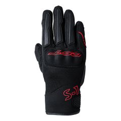 RST S1 CE Summer Mesh Leather Gloves Black / Red
