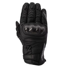 RST Shortie CE Summer Leather Gloves Black / Black