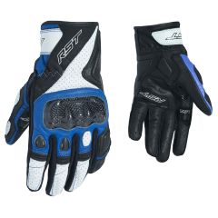 RST Stunt 3 CE Leather Gloves Black / Blue