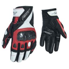 RST Stunt 3 CE Leather Gloves Black / Red