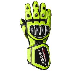 RST Tractech Evo 4 CE Leather Gloves Neon Yellow / Black / Black