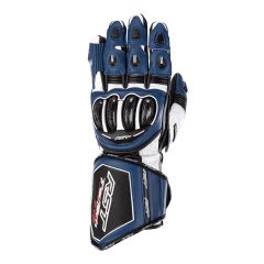 RST Tractech Evo 4 CE Leather Gloves Blue / White / Black