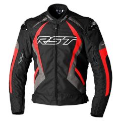 RST Tractech Evo 4 CE Textile Jacket Black / Grey / Fluo Red