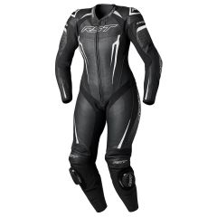 RST Tractech Evo 5 CE Ladies One Piece Leather Suit Black / White / Black