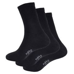 Rukka Ankle Length Socks Black - Pack Of 3