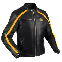 Segura Formula Leather Jacket Black / Yellow