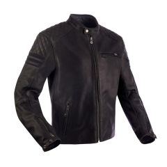Segura Track Leather Jacket Black
