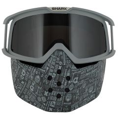 Shark Goggle & Mask Kit All Over Grey For Raw Helmets