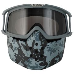 Shark Goggle & Mask Kit Camo Blue / Black For Raw Helmets
