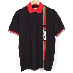 Sidi Stripe Polo T-Shirt Black